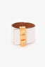 Hermès 2014 White Epsom Imprevisible Bracelet