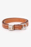 Hermès 2011 Brown Swift Leather Rivale Double Tour Bracelet
