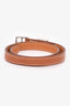 Hermès 2011 Brown Swift Leather Rivale Double Tour Bracelet