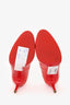 Christian Louboutin Orange Leather Round Toe Pumps Size 36.5 (As Is)