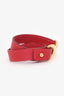 Hermès 2011 Red Epsom Leather Pavane Double Tour Bracelet