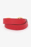 Hermès 2011 Red Epsom Leather Pavane Double Tour Bracelet