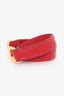 Hermès 2011 Red Epsom Leather Pavane Double Tour Bracelet