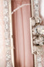 Alexander McQueen Pink Feather Crystal Embellish Knuckle Clutch