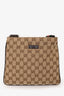 Gucci Beige GG Supreme Canvas Web Strap Messenger Bag