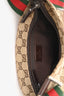 Gucci Beige GG Supreme Canvas Web Strap Messenger Bag