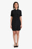 Equipment Black Short Sleeve Shirt Dress Size S