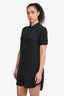 Equipment Black Short Sleeve Shirt Dress Size S