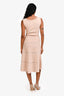 Sandro Cream Textured Sleeveless Midi Dress sz 1