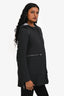 Maje Black Textured Leather Detailed Jacket Size 36