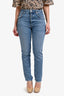Agolde Blue Mid Rise Distressed Hem/Pocket Jeans Size 27