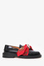 Maison Margiela Black Patent Leather Loafers With Bandana Size 38.5