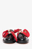 Maison Margiela Black Patent Leather Loafers With Bandana Size 38.5