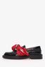 Maison Margiela Black Patent Leather Loafers With Bandana Size 38.5