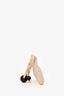 Jacquemus Cream Leather Le Bisou Perle Shoulder Bag