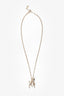 Pre-Loved Chanel™ 25P Gold Plated Pearl Deer Pendant Necklace