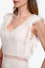 Ermanno Scervino White Silk Lace Sleeveless Top Size IT 40