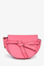 Loewe Pink Leather Mini 'Gate' Crossbody Bag