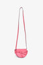 Loewe Pink Leather Mini 'Gate' Crossbody Bag