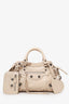 Balenciaga Beige Arena Leather Small Neo Le Cagole Classic City Bag