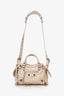 Balenciaga Beige Arena Leather Small Neo Le Cagole Classic City Bag