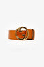 Gucci Brown Leather Blondie Buckle Belt