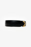 Gucci Black Leather Horsebit Waist Belt