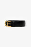 Gucci Black Leather Horsebit Waist Belt