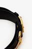 Gucci Black Leather Horsebit Waist Belt