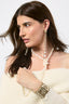 Pre-Loved Chanel™ 2018 Gold Tone Crystal Pearl Drop CC Multichain Earrings