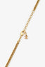 Pre-Loved Chanel™ 2023 Gold Tone Black CC Perfume Bottle Pendant Necklace