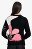 Pre-Loved Chanel™ Black/Pink Cashmere/Silk Blend Fur Detail Sweater Size 36