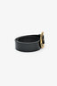 Pre-Loved Chanel™ Black Leather Pearl Embellished CC Belt Size 85