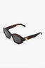 Celine Tortoiseshell Triomphe Oval Sunglasses