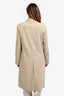 Akris Beige Suede Buttoned Midi Coat Estimated Size S