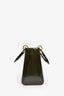 Christian Dior 2001 Dark Olive Patent Leather Diorissimo Lady Dior Medium Top Handle