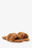 Hermès Beige Shearling Oran Sandals Size 40