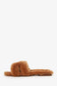 Hermès Beige Shearling Oran Sandals Size 40