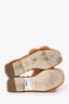 Hermès Beige Shearling Oran Sandals Size 40