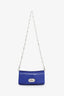 Miu Miu Blue Sequin Pearl Crystal Embellished Crossbody Bag