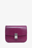 Celine Purple Lizard Leather Classic Medium Box Bag