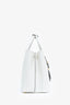 Prada White Saffiano Cuir Large Double Bag