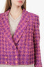 Pre-Loved Chanel™ 2001 Purple Wool Tweed Blazer Size 40