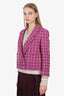Pre-Loved Chanel™ 2001 Purple Wool Tweed Blazer Size 40