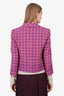 Pre-Loved Chanel™ 2001 Purple Wool Tweed Blazer Size 40