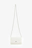 Pre-Loved Chanel™ 2014-15 Beige Metallic Caviar Leather Wallet on Chain