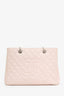 Pre-Loved Chanel™ 2012-13 Pink Caviar Leather Grand Shopping Tote