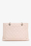 Pre-Loved Chanel™ 2012-13 Pink Caviar Leather Grand Shopping Tote
