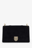 Christian Dior 2019 Black Velvet Small Diorama Shoulder Bag