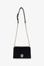 Christian Dior 2019 Black Velvet Small Diorama Shoulder Bag